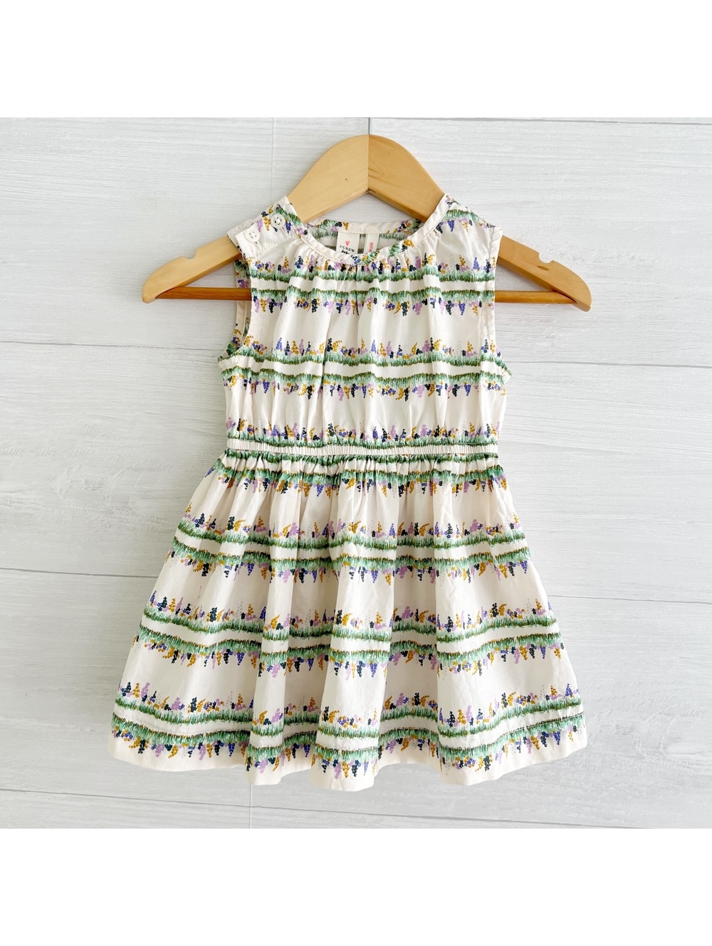 J.Crew Baby Girls 6-12M Floral Cotton Sundress Fit Flare Dress Pockets